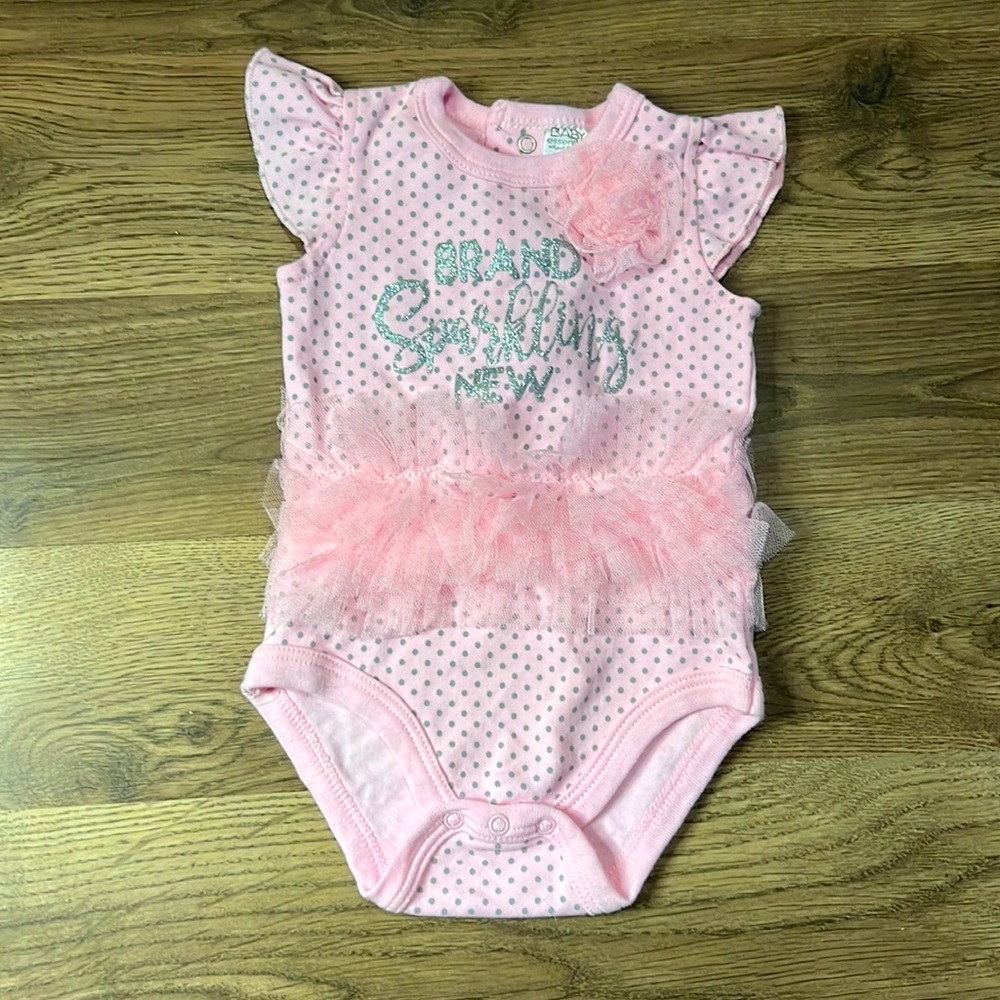 Baby Essentials Brand Sparkling New 3 Month Onesie